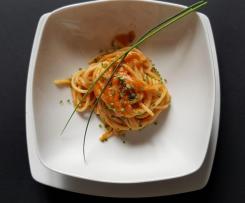 Spaghetti piccanti con le triglie