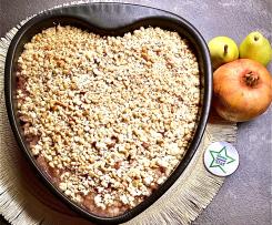 Crumble di pere al profumo di melagrana
