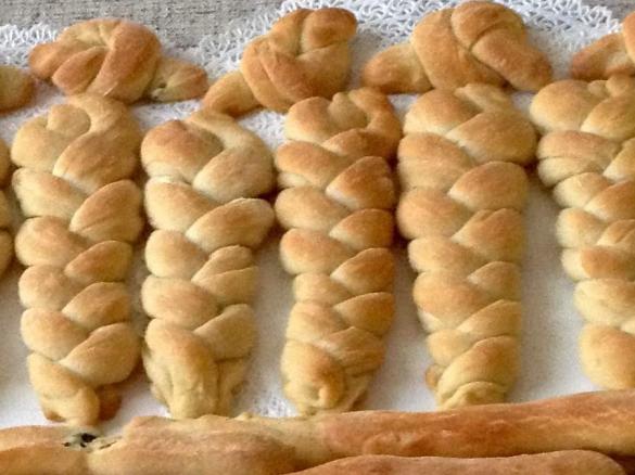 Trecce di pane-focaccia