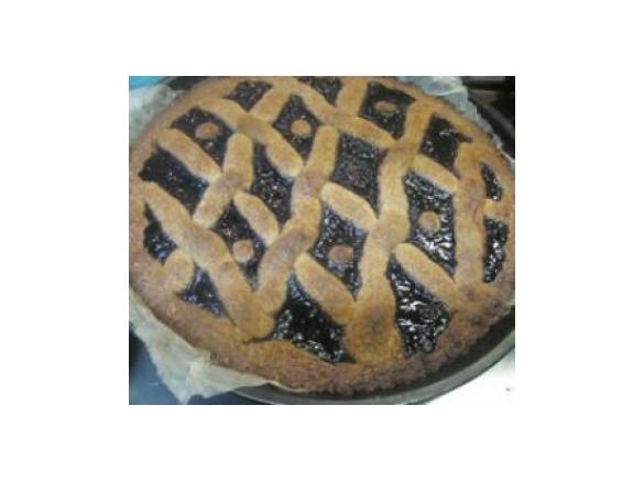 Torta alle mandorle e marmellata di amarene di Anna Moroni