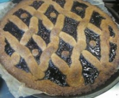 Torta alle mandorle e marmellata di amarene di Anna Moroni