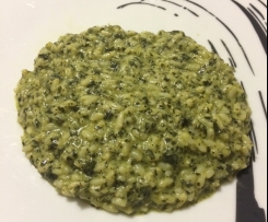 Risotto con cavolo nero e crescenza di capra