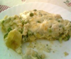 Lasagne gamberetti zucchine e piselli al profuno di limone e basilico