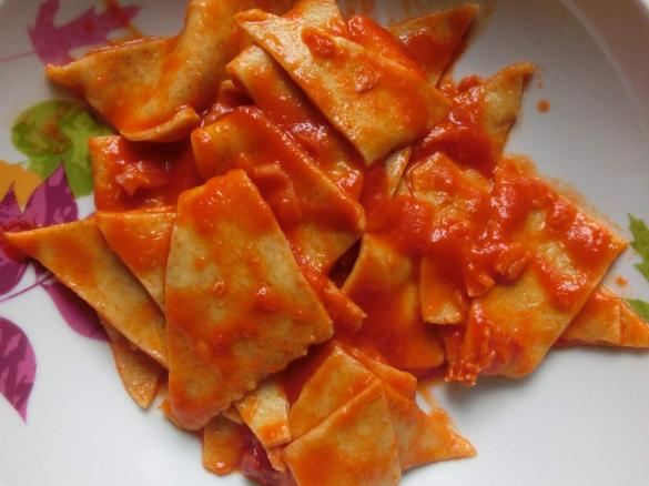 Maltagliati Integrali con Sugo di Pomodoro e Speck