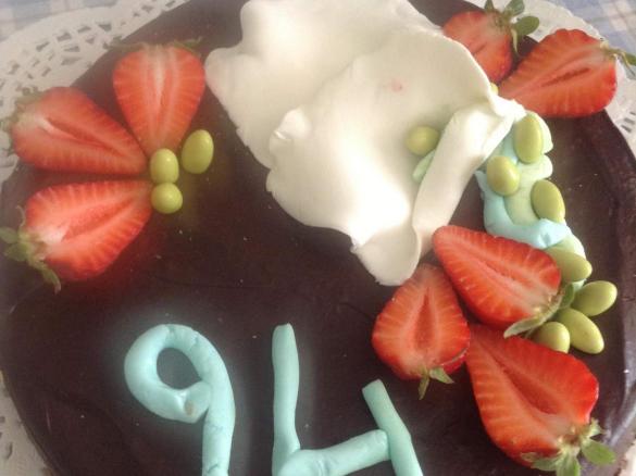 TORTA  DI COMPLEANNO AL CIOCCOLATO