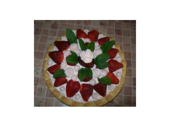 Crostata Chantilly alle fragole