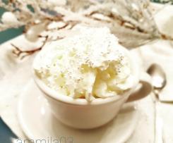 Cioccolata calba bianca con crema di whisky e panna - Contest cioccolata calda