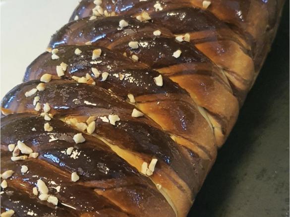 Pan brioche bicolore alla Nutella