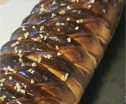 Pan brioche bicolore alla Nutella