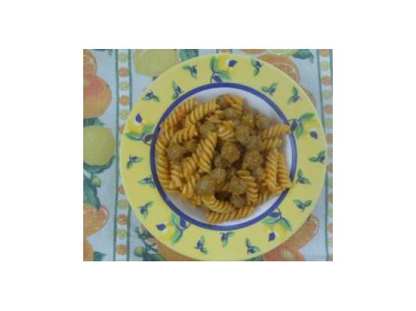 Fusilli con polpettine