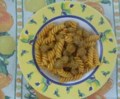 Fusilli con polpettine