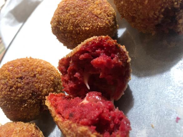 POLPETTE DI RAPE ROSSE E PATATE (contest rape)
