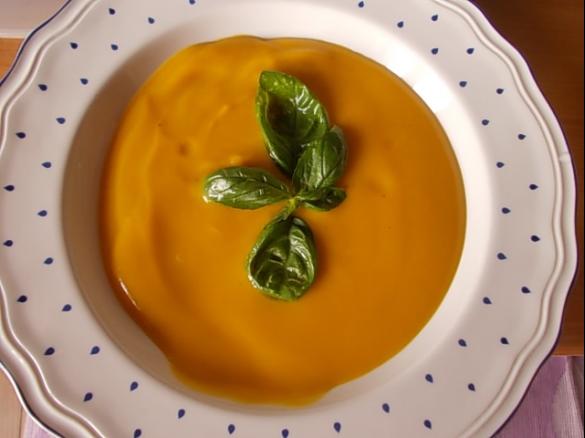 Vellutata di zucca con crostini