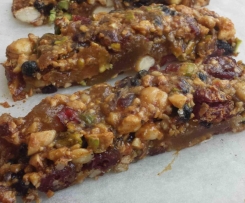 Barrette energetiche di frutta secca e disidratata