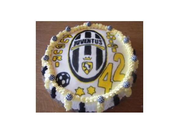 Torta della Juve con cialda in PDZ.