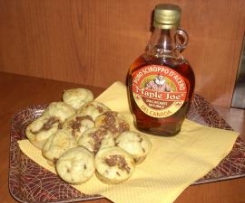 Mini muffin - pancakes al cioccolato e sciroppo d'acero