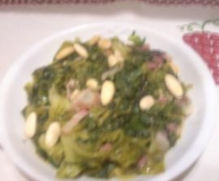 scarola stufata con guanciale