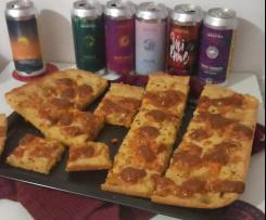 Focaccia alla birra con zucca e scamorza
