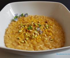 Risotto all'arancia e pistacchi
