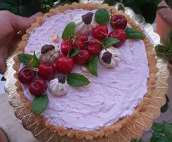 Crostata con crema di yogurt e ciliegie "contest ciliegie "
