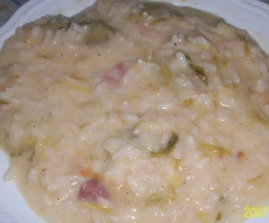 riso con pancetta scarola