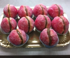 Pesche con crema di gianduia