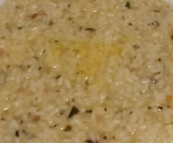 Risotto ai porri e basilico