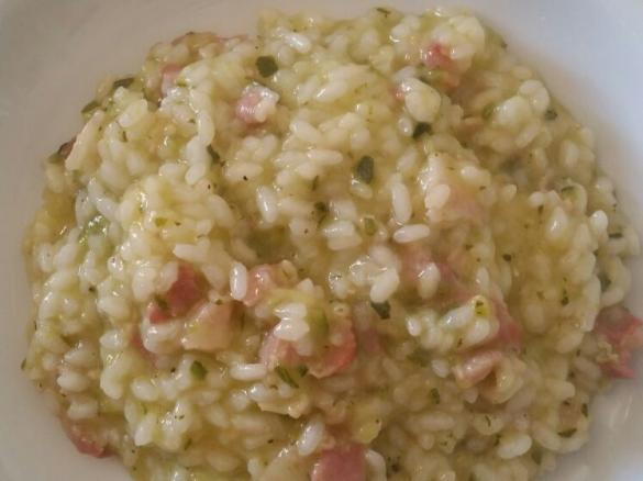 RISOTTO ZUCCHINE E BACON