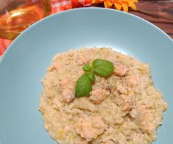 RISOTTO CON SALMONE FRESCO E GRAPPA