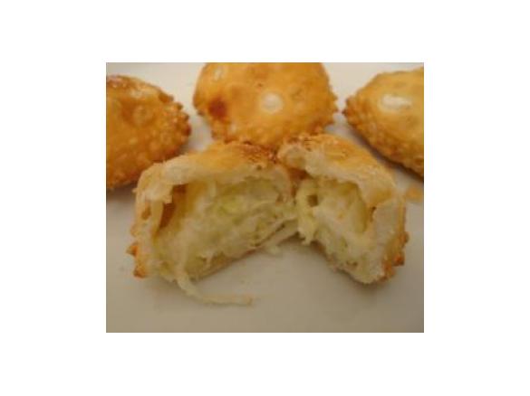 ravioli fritti alla verza