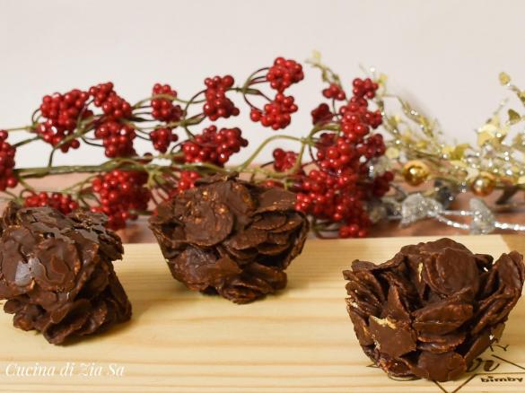 Dolcetti cioccolato e corn flakes