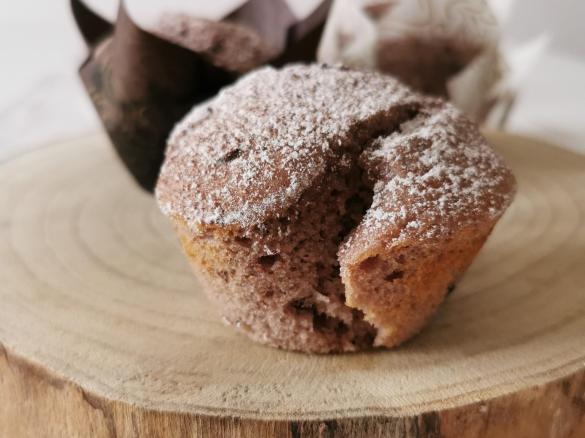 Muffin Bimby cioccolato e lamponi