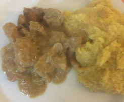 Spezzatino di vitello con funghi