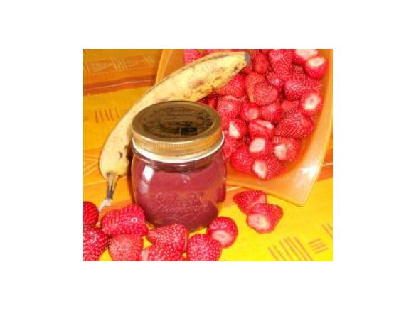 Marmellata di fragole e banane