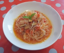 Shirataki di Konjac all'amatriciana Vegan