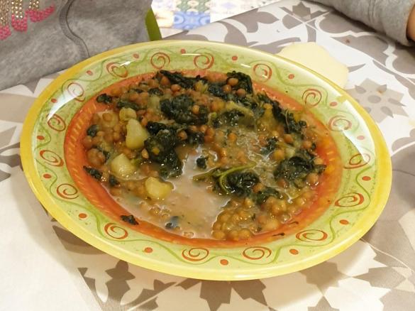 Zuppa di lenticchie e cavolo nero