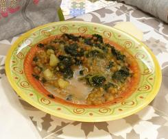 Zuppa di lenticchie e cavolo nero