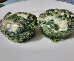 Finti muffin di spinaci e feta