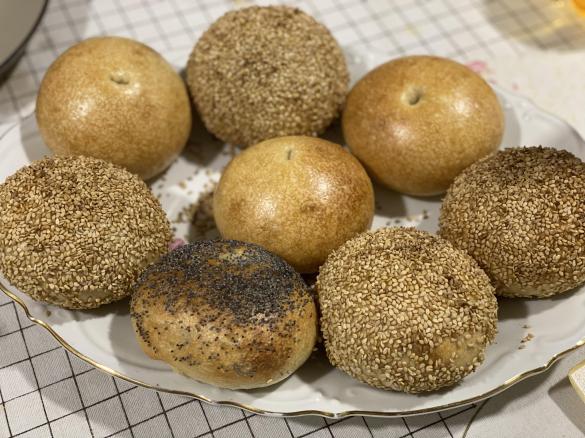 Bagel con lievito madre - contest cena davanti alla tv