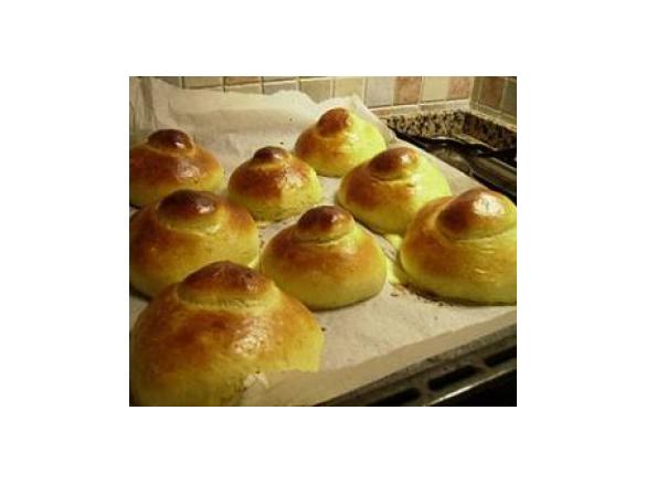 Brioche siciliane col "tuppo" per il gelato