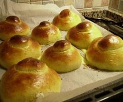 Brioche siciliane col "tuppo" per il gelato