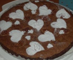 Crostata al cacao con cioccolato e noci