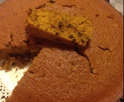 Torta carote con gocce di cioccolato