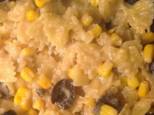 Farfalle risottate tonno olive e mais