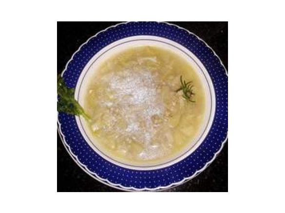 zuppotto di coste di cavolfiore con orzo e farro