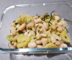 insalata di fagioli e zucchine  "contest contorni di verdure