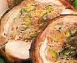 Lombo di conignlio farcito al pistacchio