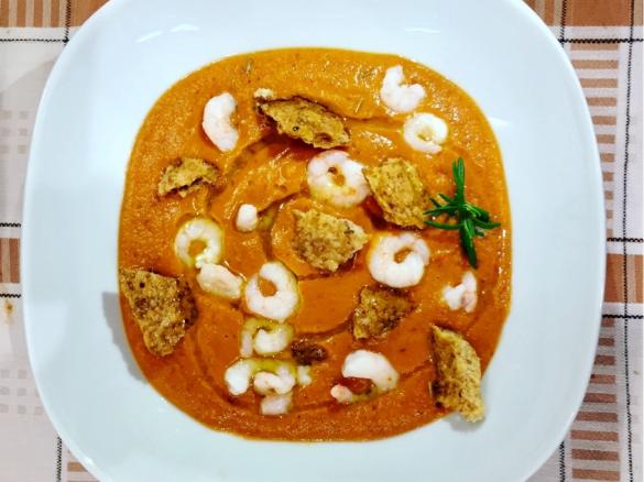 Crema di peperoni e fagioli "svuotafrigo"