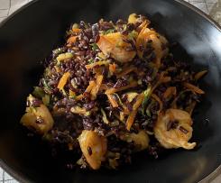 Riso venere con verdure e mazzancolle “contest ricette energetiche”