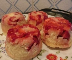 Muffin (cupcakes) di Fragole cotti a Varoma